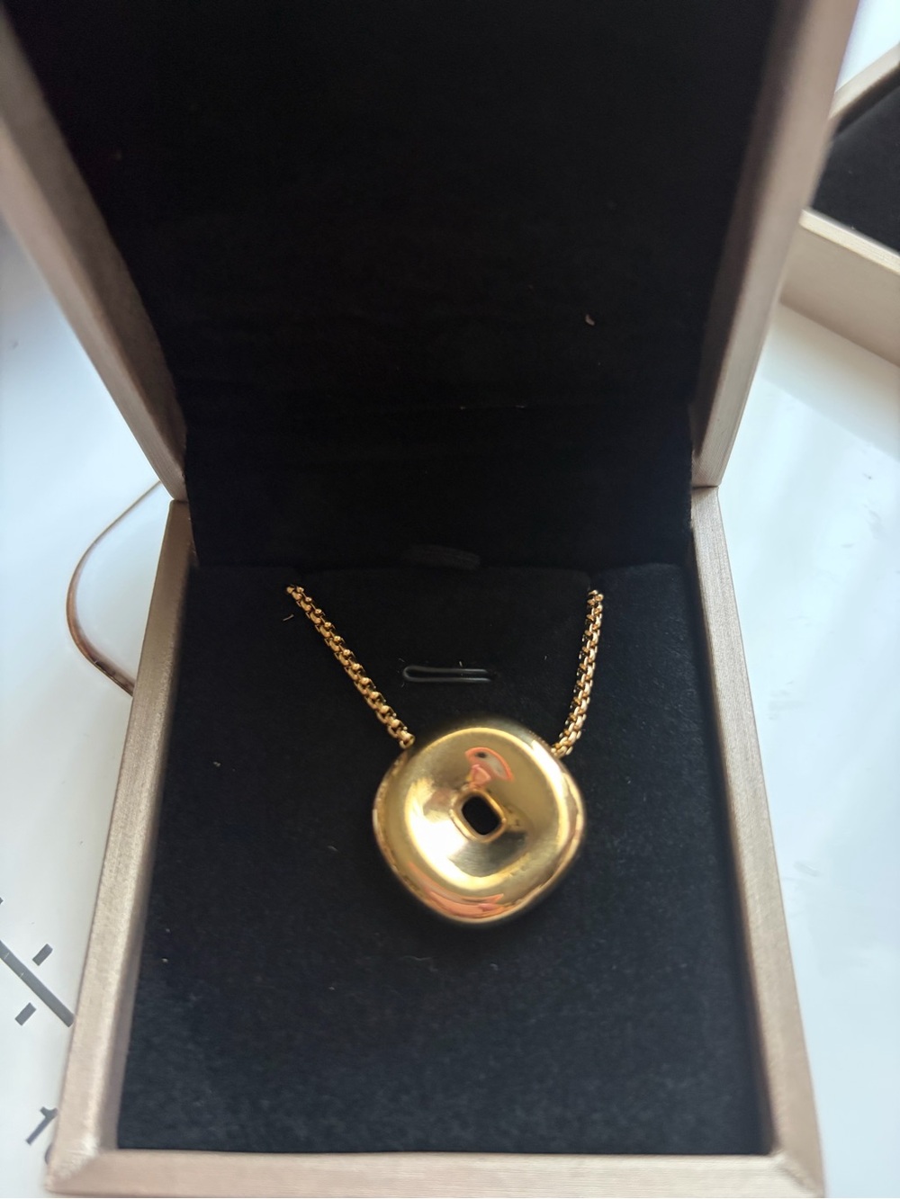 Gold Round Pendant Necklace - Elegant Women’s Jewelry